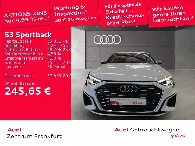 Gebraucht Audi S3 Sport 310 PS (228 kW) 2024 Weiß Limousine
