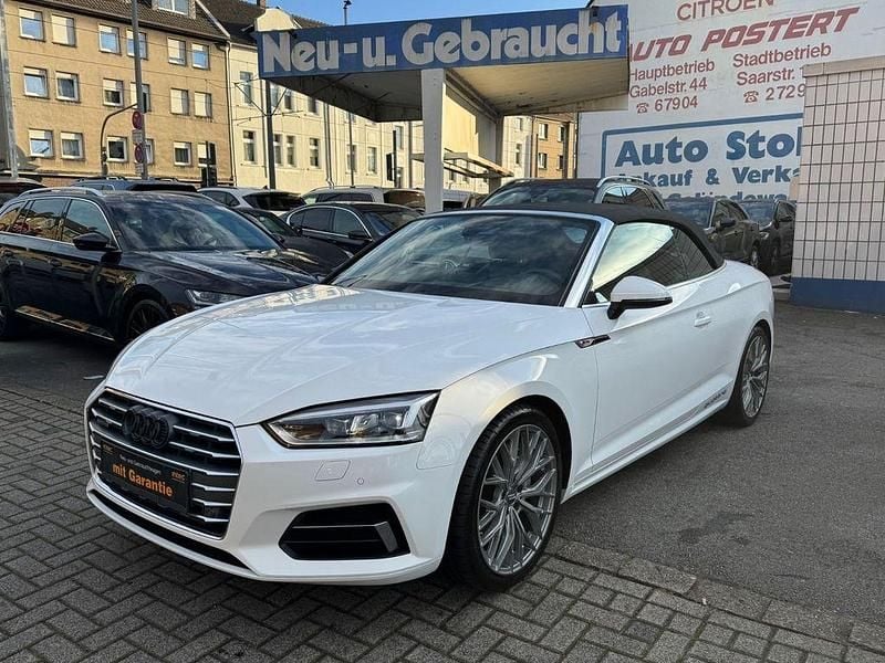 Weiß Gebraucht 2018 Audi A5 Cabriolet S-Line Cabrio | 26.900 € (Guter Preis) - Bild 1/4