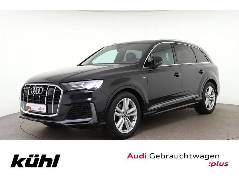 Schwarz Gebraucht 2022 Audi Q7 S-Line SUV | 56.780 € (Superpreis) - Bild 1/4