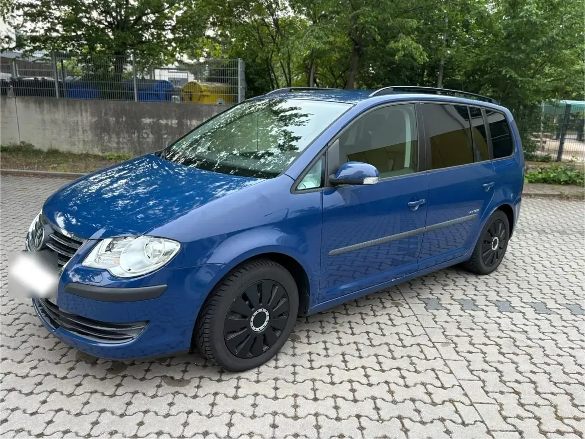 Gebraucht VW Touran United 2008 Blau Van / Kleinbus