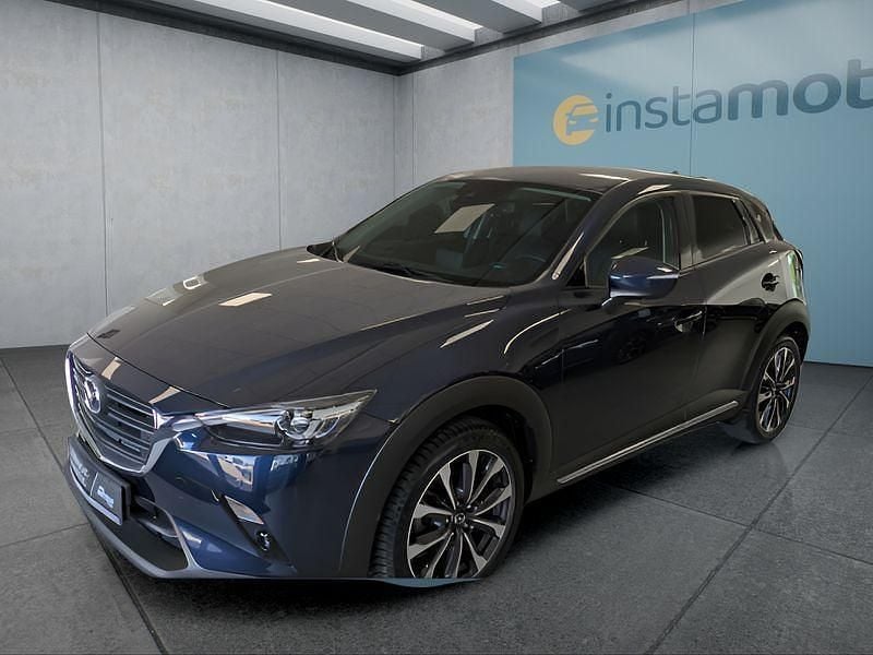 Blau Gebraucht 2021 Mazda CX-3 SUV | 17.999 € (Fairer Preis) - Bild 1/4