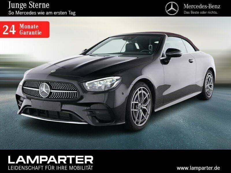 Schwarz Gebraucht 2023 Mercedes E200 AMG Cabrio | 53.980 € (Fairer Preis) - Bild 1/4
