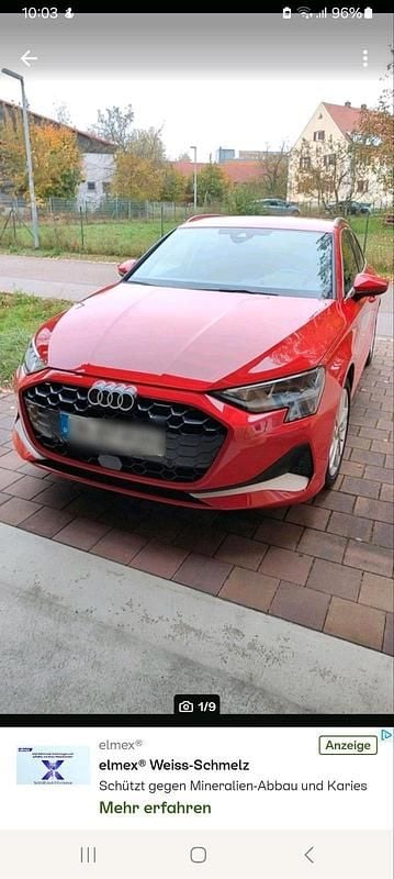 Rot Gebraucht 2025 Audi A3 Sportback Advanced Plus Kleinwagen | 28.000 € - Bild 1/4