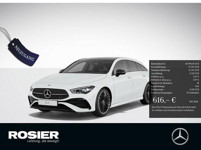 Weiß Gebraucht 2024 Mercedes CLA220 Advanced Plus Limousine | 40.990 € (Teuer) - Bild 1/2