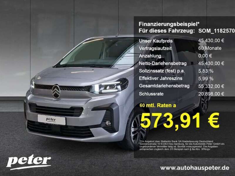 Met. stahl grau Neu 2025 Citroën Spacetourer Van | 45.430 € (Etwas zu teuer) - Bild 1/4