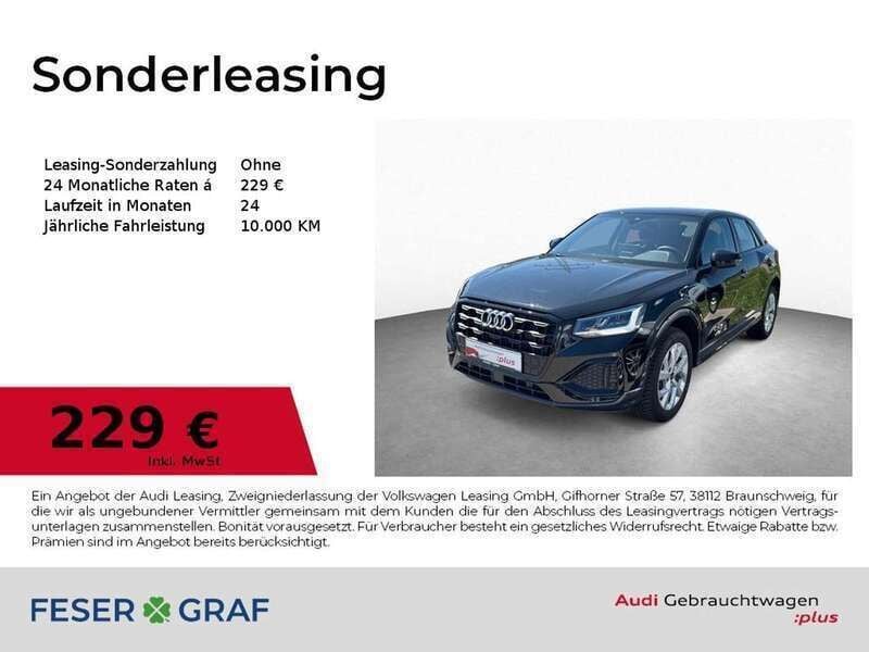Mythosschwarz metallic Gebraucht 2024 Audi Q2 Advanced Plus SUV | 33.450 € (Guter Preis) - Bild 1/4