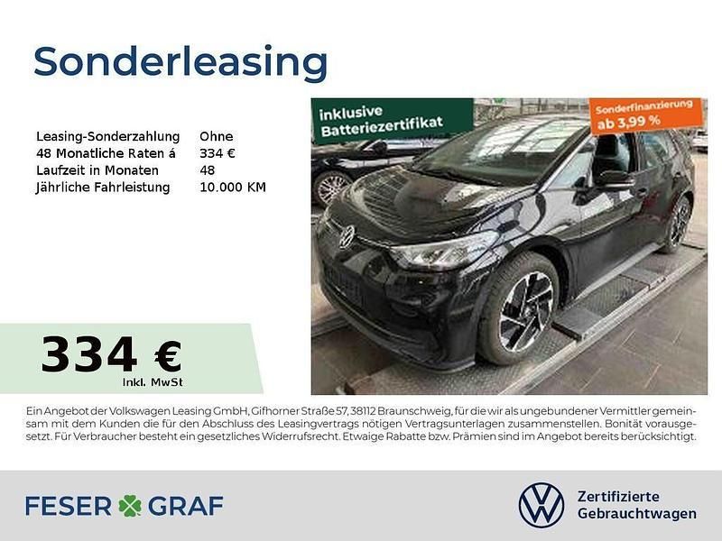 Grenadillschwarz metallic Gebraucht 2024 VW ID.3 Pro Kleinwagen | 29.950 € (Fairer Preis) - Bild 1/2