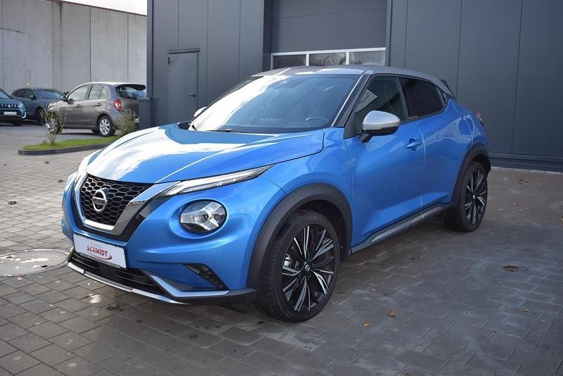 Gebraucht Nissan Juke 114 PS (83 kW) 2022 Vivid blue/dach silver SUV