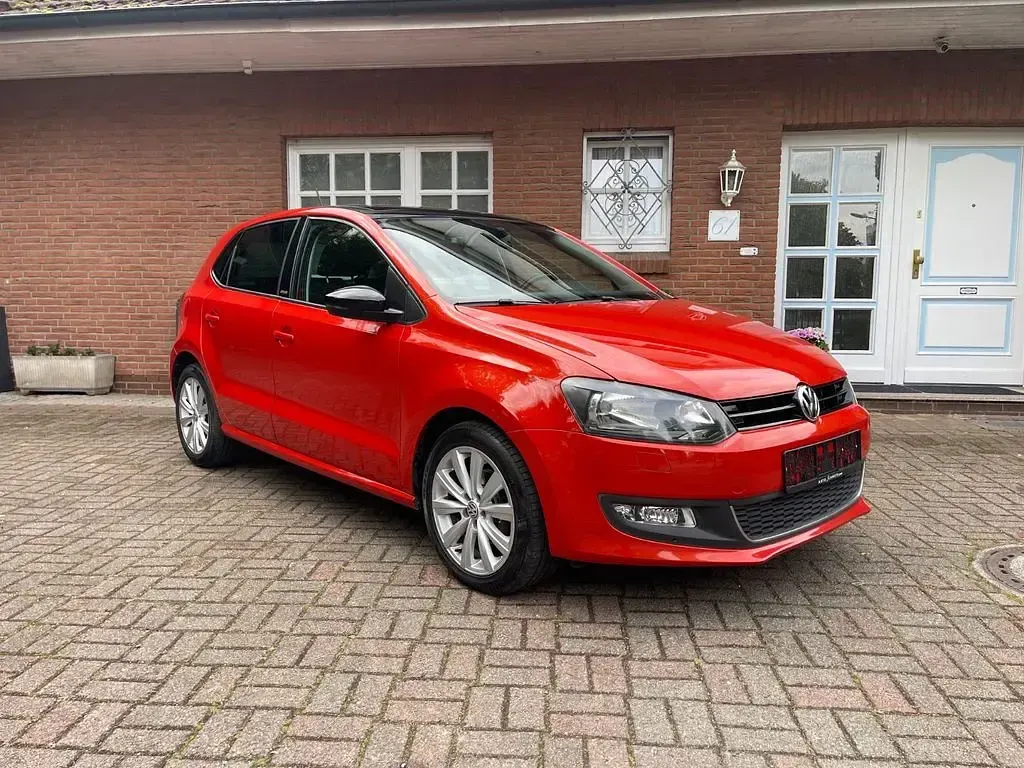 Gebraucht VW Polo Style 60 PS (44 kW) 2011 Rot Kleinwagen