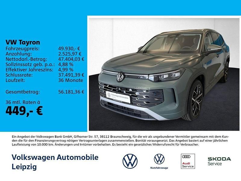 Gebraucht VW Tayron Elegance 204 PS (150 kW) 2025 Grün SUV