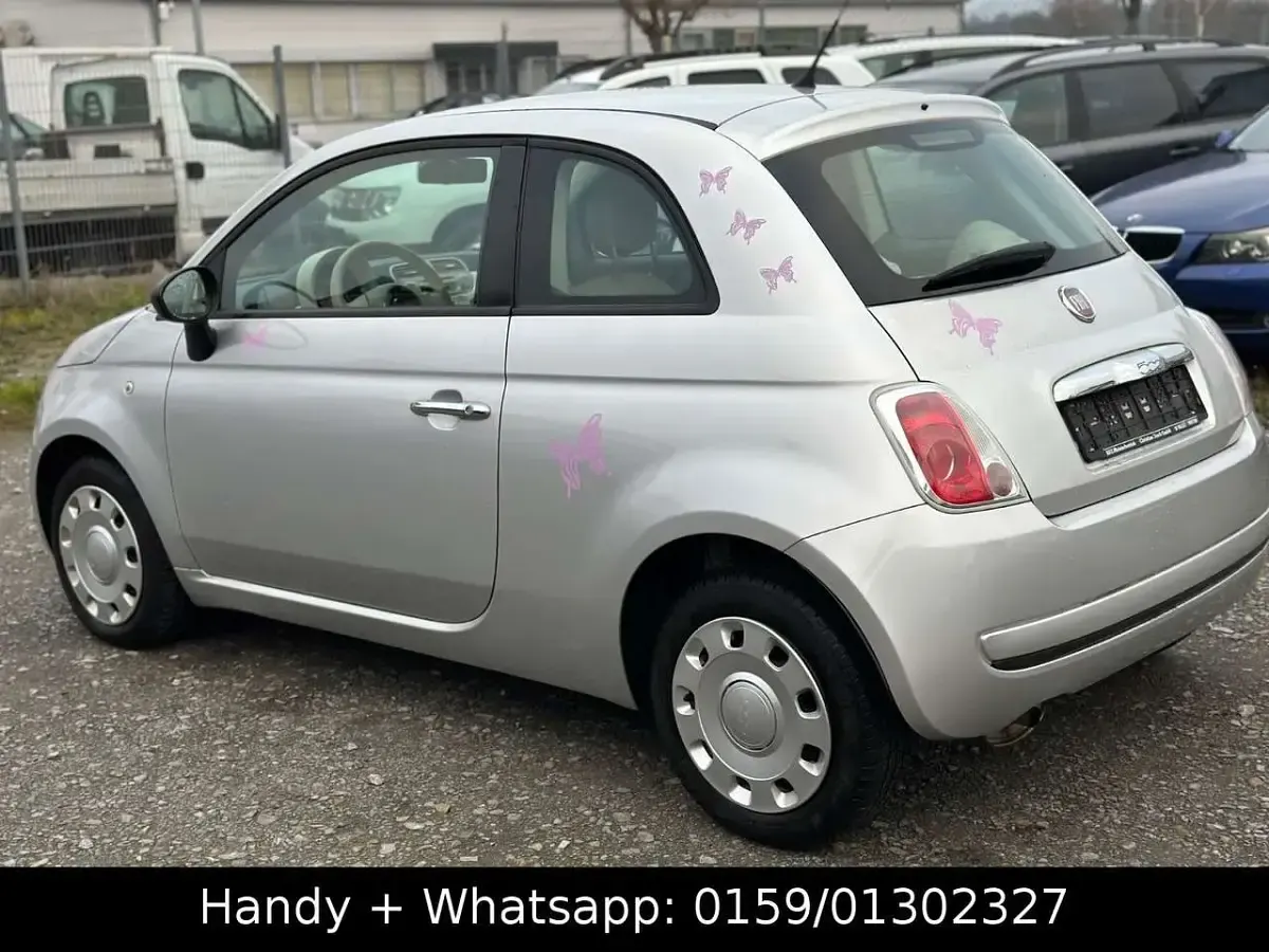 Gebraucht Fiat 500 Pop 69 PS (50 kW) 2011 Silber Kleinwagen