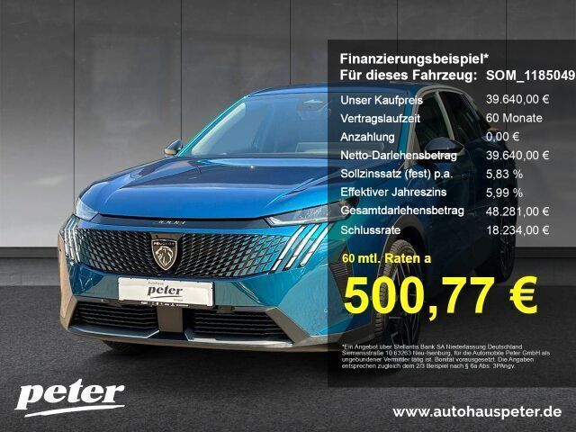 Blau Neu 2025 Peugeot 3008 Allure SUV | 39.640 € (Fairer Preis) - Bild 1/2
