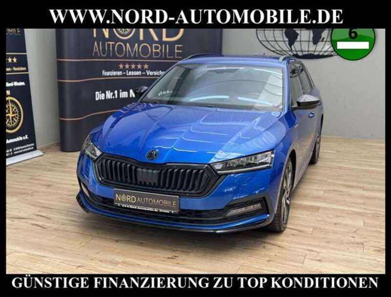 Blau Gebraucht 2023 Skoda Octavia SportLine Kombi | 25.800 € (Fairer Preis) - Bild 1/3