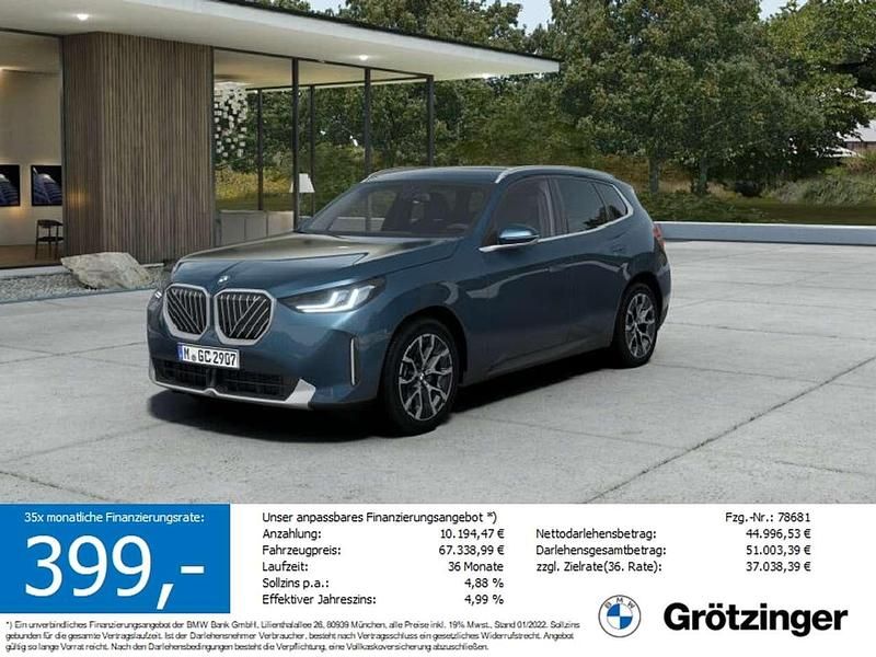 Arctic race blue metallic Neu 2025 BMW X3 Sport Line SUV | 56.390 € - Bild 1/4
