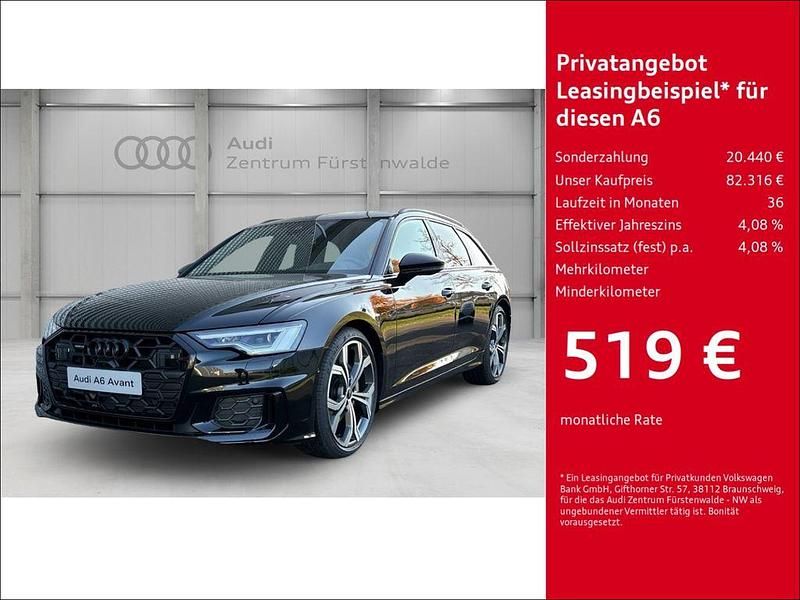 Schwarz Neu 2024 Audi A6 S-Line Kombi | 82.316 € - Bild 1/4