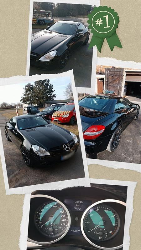 Gebraucht Mercedes SLK350 272 PS (200 kW) 2004 Schwarz Cabrio