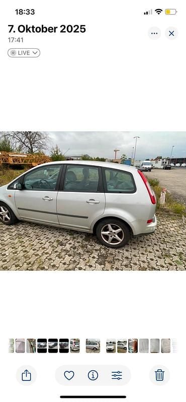 Gebraucht Ford C-MAX 101 PS (74 kW) 2004 Silber Van / Kleinbus