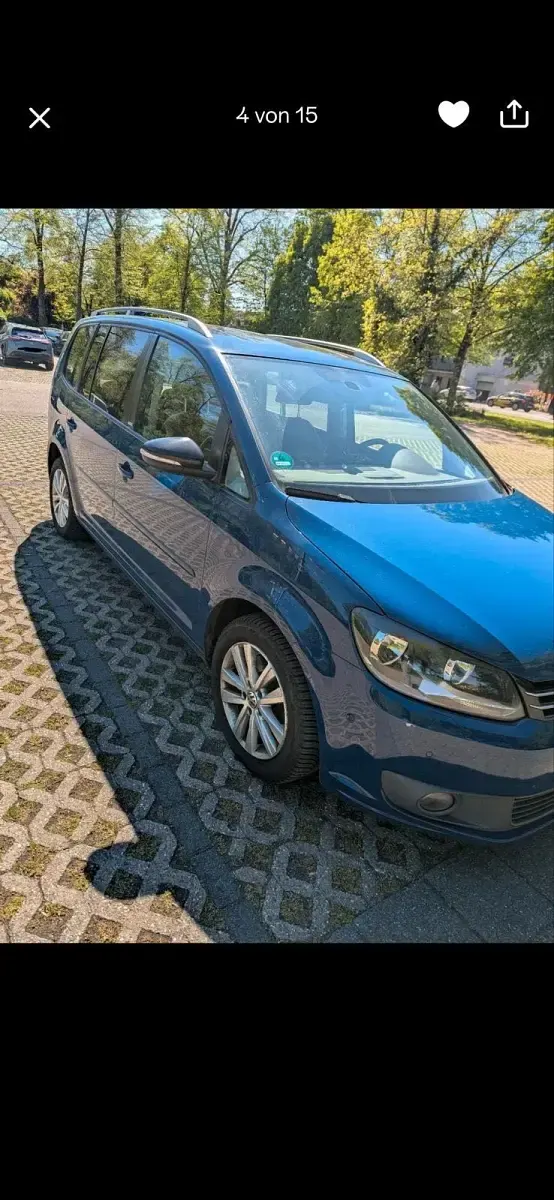 Gebraucht VW Touran Style 140 PS (102 kW) 2011 Blau Van / Kleinbus