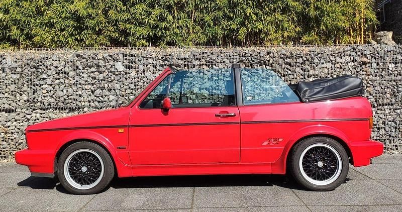 Rot Gebraucht 1991 VW Golf Cabriolet Sportline Cabrio | 13.600 € - Bild 1/4