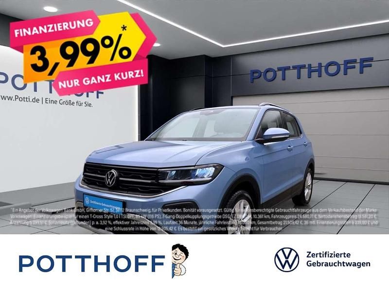 Clear blue metallic Gebraucht 2024 VW T-Cross Life SUV | 20.177 € (Guter Preis) - Bild 1/3