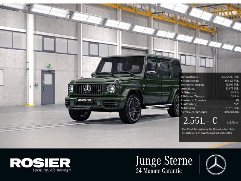 G manufaktur tiefgrün uni Gebraucht 2022 Mercedes G63 AMG AMG SUV | 169.875 € (Guter Preis) - Bild 1/4
