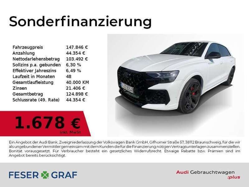 Gletscherweiß Gebraucht 2025 Audi RS Q8 SUV | 149.595 € (Teuer) - Bild 1/4