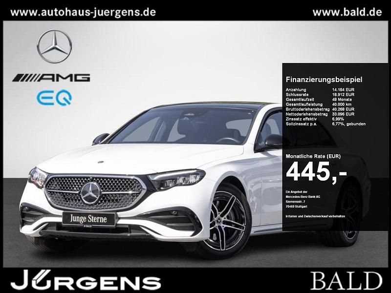 Polarweiss Gebraucht 2023 Mercedes E200 AMG Limousine | 54.490 € - Bild 1/4