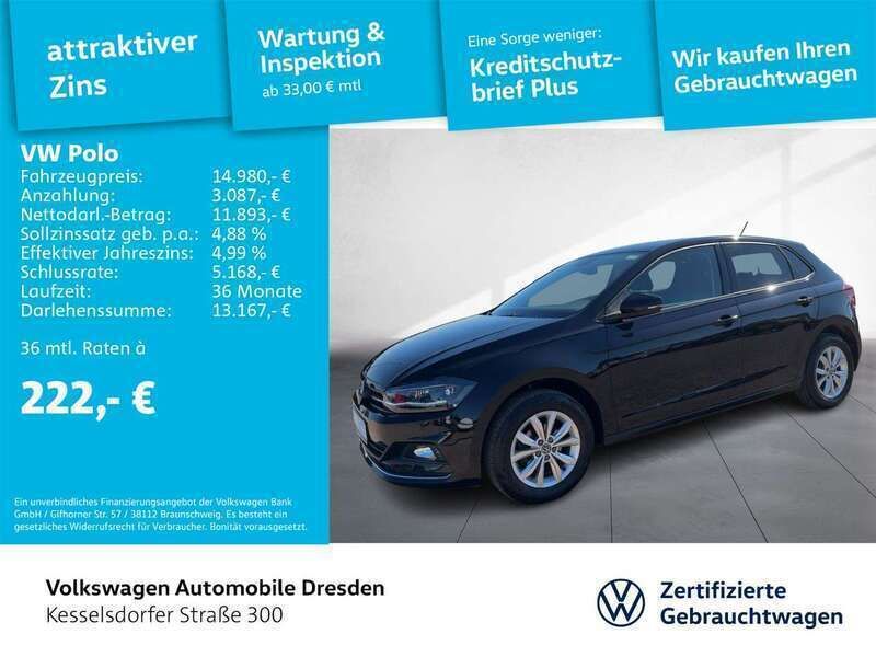 Silber Gebraucht 2021 VW Polo Highline Limousine | 16.490 € (Fairer Preis) - Bild 1/3