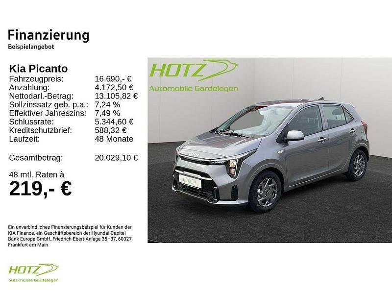 Neu Kia Picanto Vision 68 PS (50 kW) 2025 Sparkling silver metallic Kleinwagen