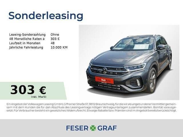 Indiumgrau metallic Gebraucht 2022 VW T-Roc R-line SUV | 30.940 € (Fairer Preis) - Bild 1/2