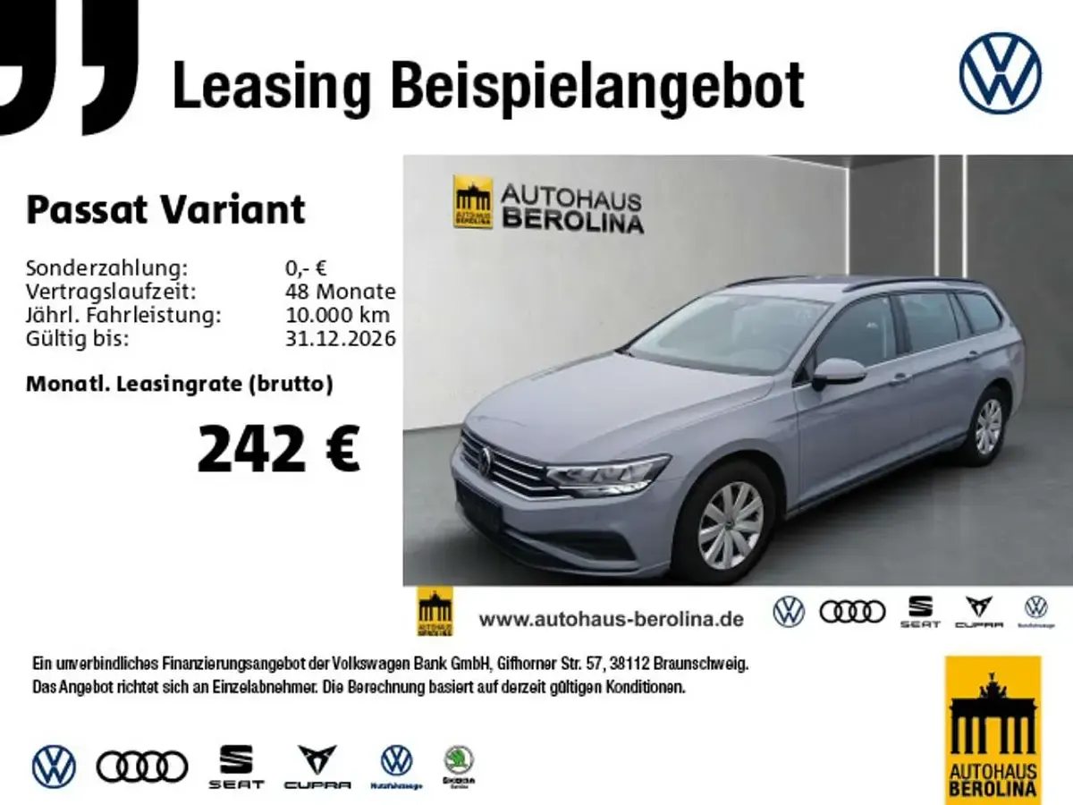 Gebraucht VW Passat Conceptline 150 PS (110 kW) 2023 Grau Kombi