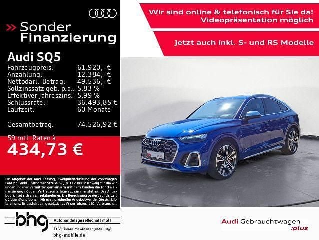 Blau Gebraucht 2023 Audi SQ5 Sportback Ambiente SUV | 61.920 € (Fairer Preis) - Bild 1/4