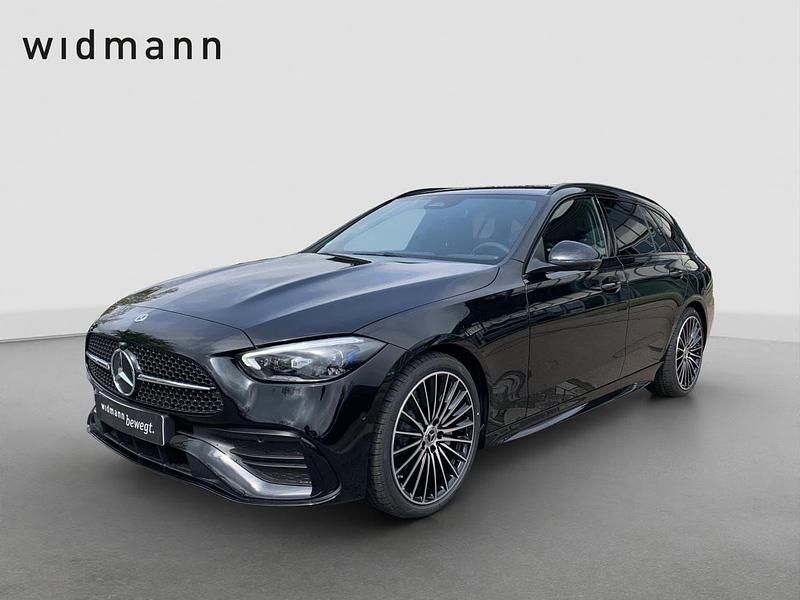 Unilack schwarz Gebraucht 2025 Mercedes C200 AMG line Kombi | 46.850 € - Bild 1/4