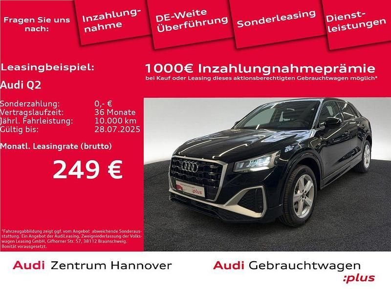 Mythosschwarz metallic Gebraucht 2024 Audi Q2 S-Line SUV | 33.990 € (Fairer Preis) - Bild 1/4