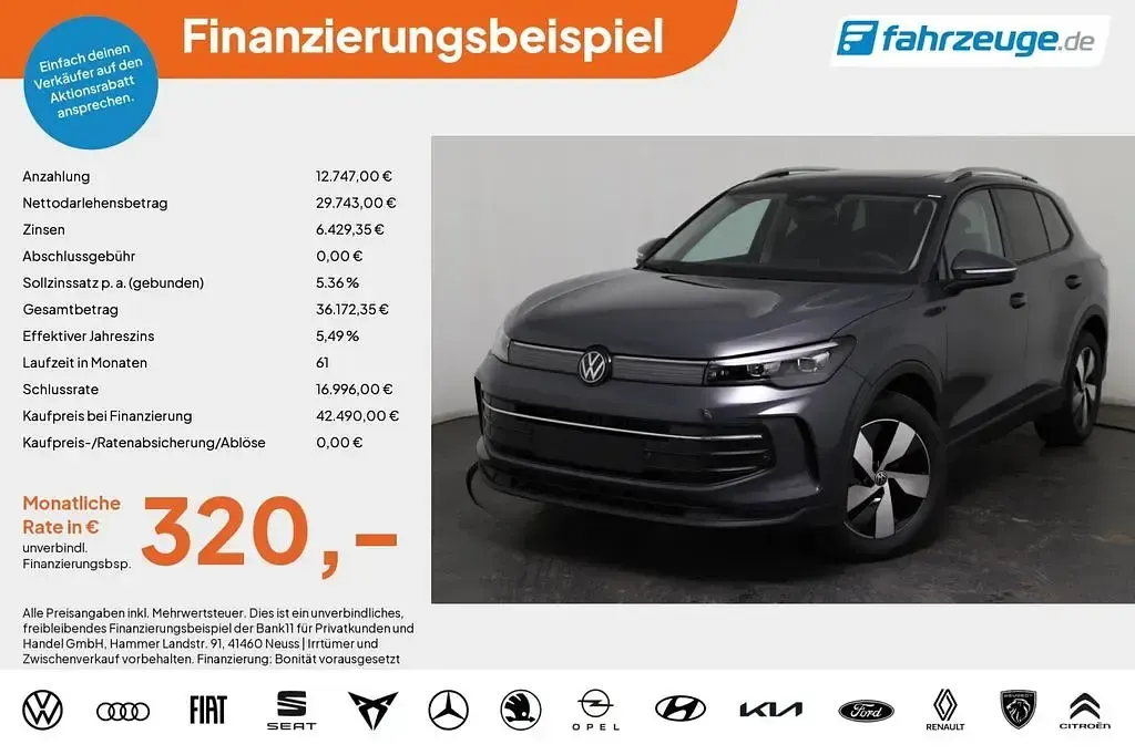 Nowe VW Tiguan Edition 150 KM (110 kW) 2025 Czarny SUV