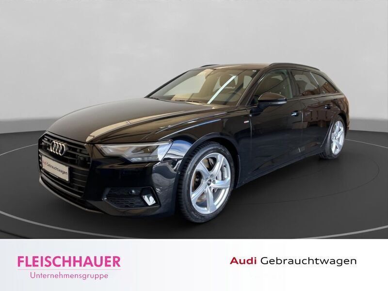 Schwarz Gebraucht 2022 Audi A6 S-Line Kombi | 29.770 € - Bild 1/4