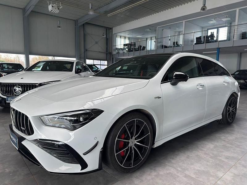 Gebraucht Mercedes CLA35 AMG Shooting Brake Premium Plus 306 PS (225 kW) 2023 Weiß Kombi