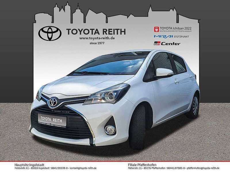 Schneeweiß Gebraucht 2016 Toyota Yaris Edition-S Kleinwagen | 9.910 € (Fairer Preis) - Bild 1/4