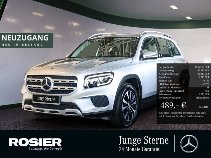 Silber / iridiumsilber (metallic) Gebraucht 2022 Mercedes GLB200 Style SUV | 32.550 € (Fairer Preis) - Bild 1/4