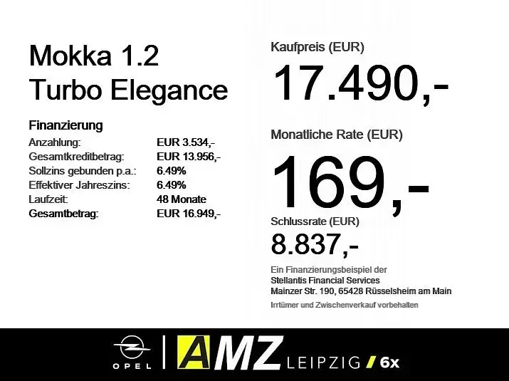 Gebraucht Opel Mokka Elegance 131 PS (96 kW) 2023 Matcha green/ikone gruen SUV