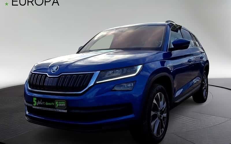 Raceblau metallic Gebraucht 2021 Skoda Kodiaq Clever SUV | 34.690 € (Guter Preis) - Bild 1/4