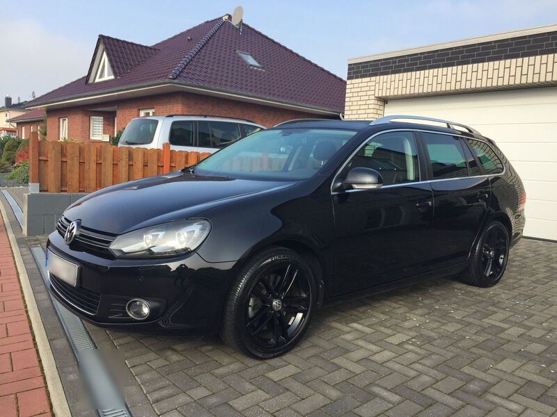 Schwarz Gebraucht 2013 VW Golf VII Highline Kombi | 14.899 € (Teuer) - Bild 1/4