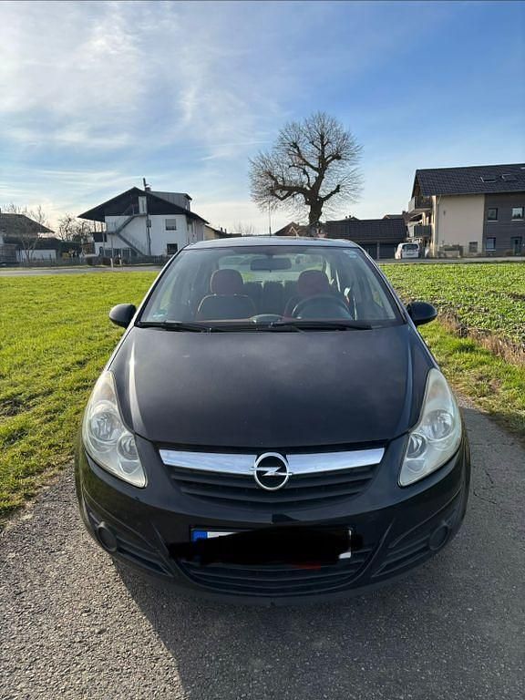 Schwarz Gebraucht 2008 Opel Corsa Limousine | 999 € (Superpreis) - Bild 1/4