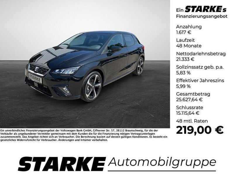 Schwarz Neu 2025 Seat Ibiza FR Limousine | 22.950 € (Fairer Preis) - Bild 1/4