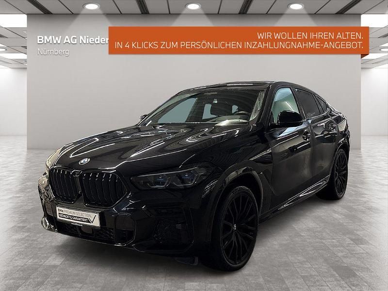 Schwarz Gebraucht 2022 BMW X6 Efficient Dynamics SUV | 81.690 € (Teuer) - Bild 1/4