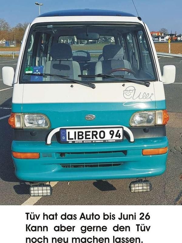 Gebraucht Subaru Libero 54 PS (39 kW) 1994 Grün+weiß Van / Kleinbus