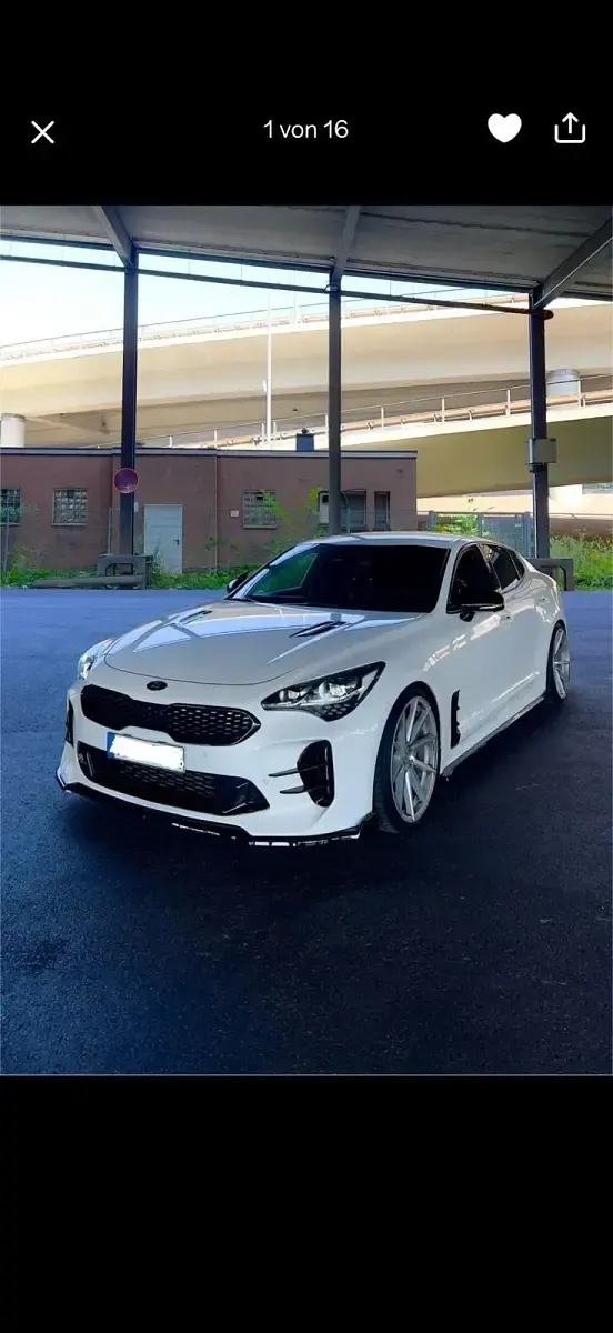 Gebraucht Kia Stinger GT 370 PS (272 kW) 2017 Weiß Kleinwagen