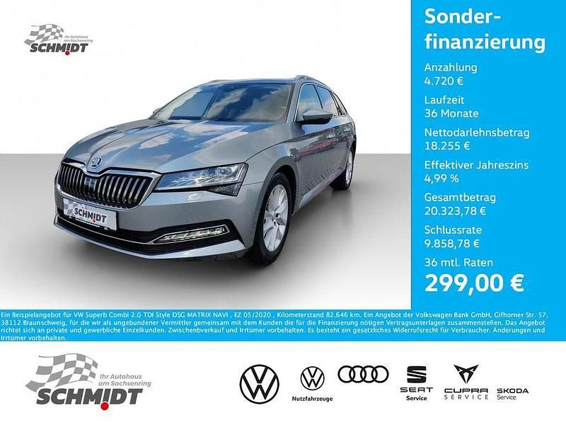 Grau Gebraucht 2020 Skoda Superb Style Kombi | 22.975 € (Fairer Preis) - Bild 1/4