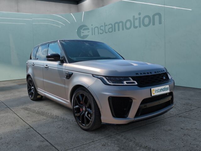 Grau Gebraucht 2021 Land Rover Range Rover Sport SVR SUV | 84.900 € - Bild 1/2