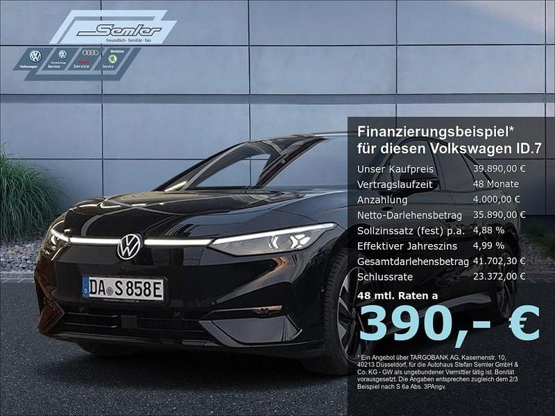 Gebraucht VW ID.7 Pro 210 kW (286 PS) 2023 Schwarz Kleinwagen